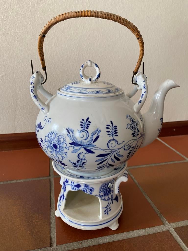 Rauwenstein theepot met theelichthouder, Ophalen of Verzenden