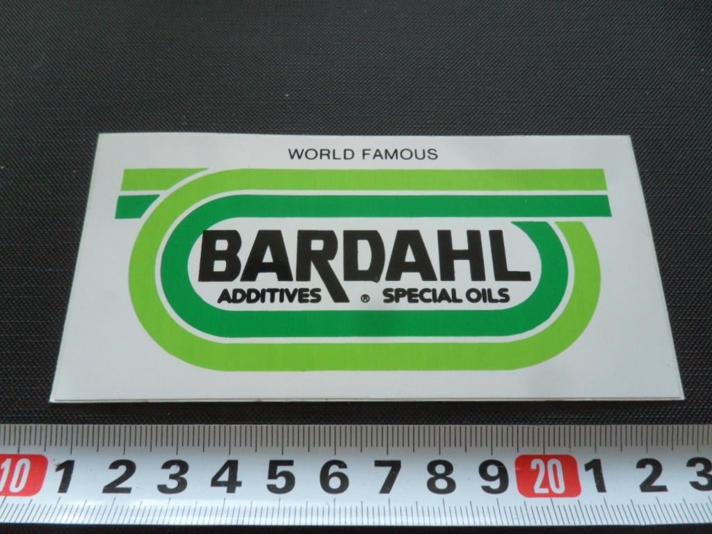sticker BARDAHL world famous additives special oils, Verzamelen, Ophalen, Zo goed als nieuw