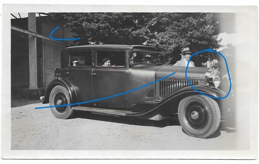 Minerva auto fotokaart, Verzenden, 1920 tot 1940, Ongelopen, Voertuig