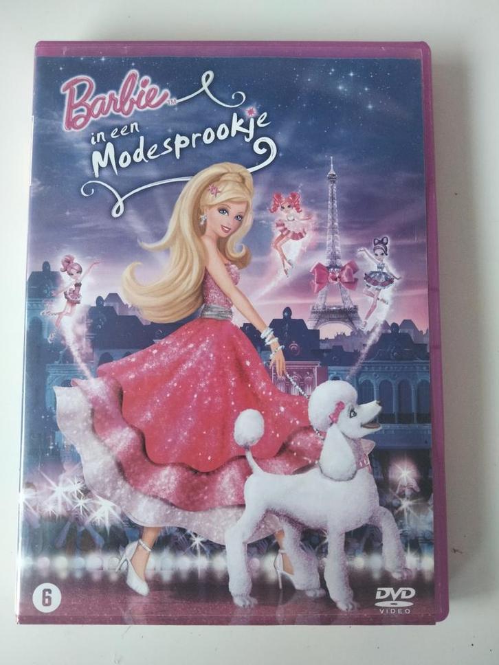 Barbie dvd - In een modesprookje, Cd's en Dvd's, Dvd's | Kinderen en Jeugd, Zo goed als nieuw, Alle leeftijden, Ophalen of Verzenden