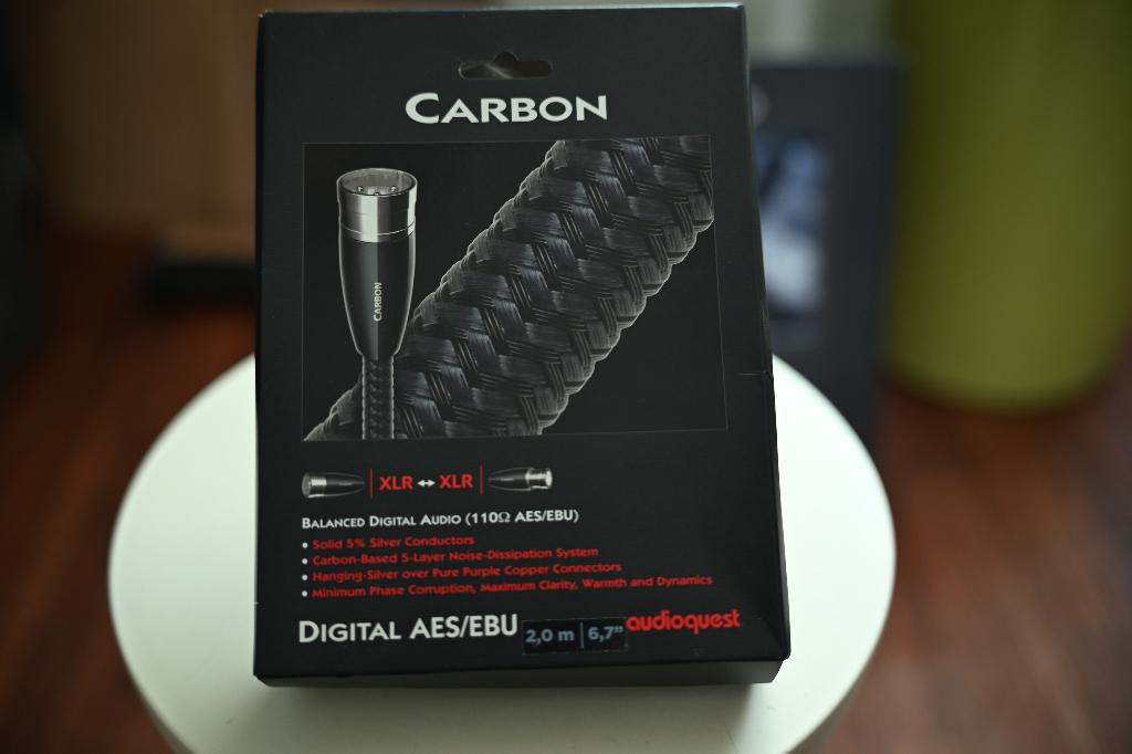 Audioquest Carbon AES/EBU, Audio, Tv en Foto, Audiokabels en Televisiekabels, Ophalen of Verzenden, Zo goed als nieuw, 2 tot 5 meter