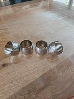 Zilveren Servetringen Set van 4, Antiek en Kunst, Ophalen of Verzenden