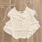 Witte Zara Top (Zo goed als nieuw), Wit, Ophalen of Verzenden, Zo goed als nieuw, Maat 36 (S)