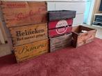 7 Houten bierkratten, Ophalen, Amstel