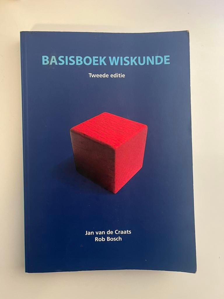 Basisboek Wiskunde, Boeken, Studieboeken en Cursussen, Ophalen of Verzenden, Beta, Zo goed als nieuw, HBO