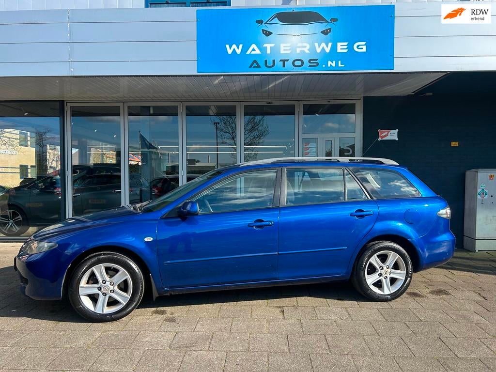 Mazda 6 Sportbreak 2.0i Touring Clima/elektrisch pakket/LM v, Auto's, Mazda, Gebruikt, Traction-control, 4 cilinders, Grijs