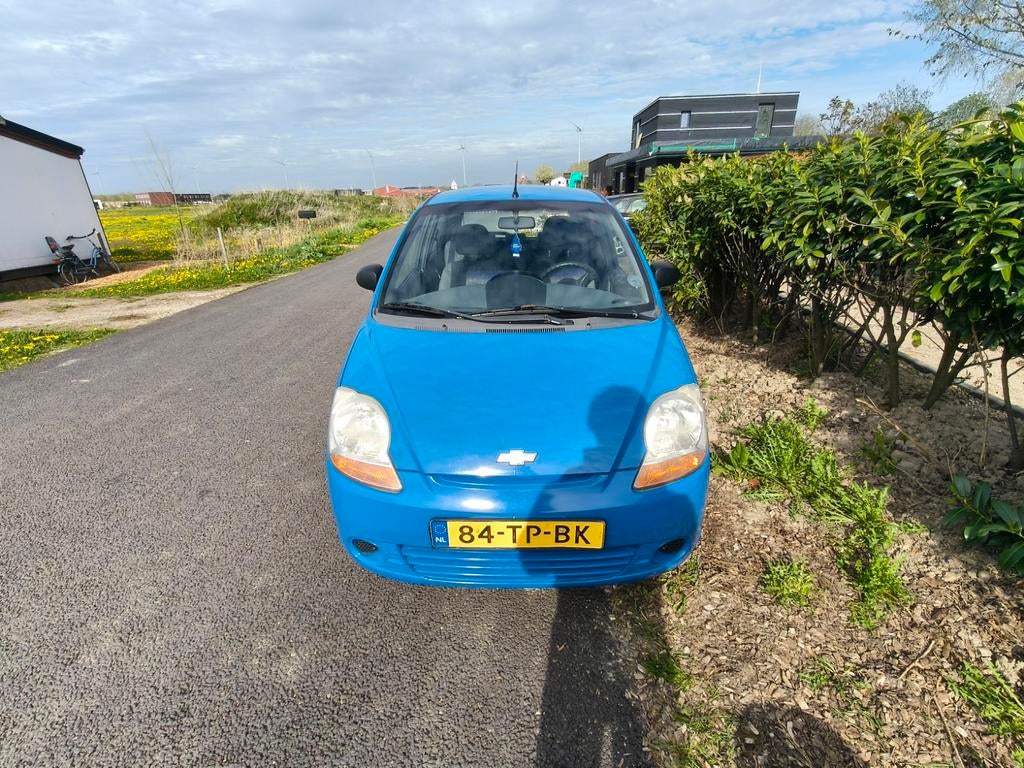 Chevrolet Matiz 0.8 2007 Blauw, Auto's, Voorwielaandrijving, Stof, Blauw, Origineel Nederlands