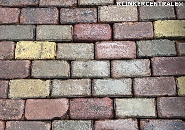 360m2 gemêleerd gebakken klinkers keiformaten broodjes