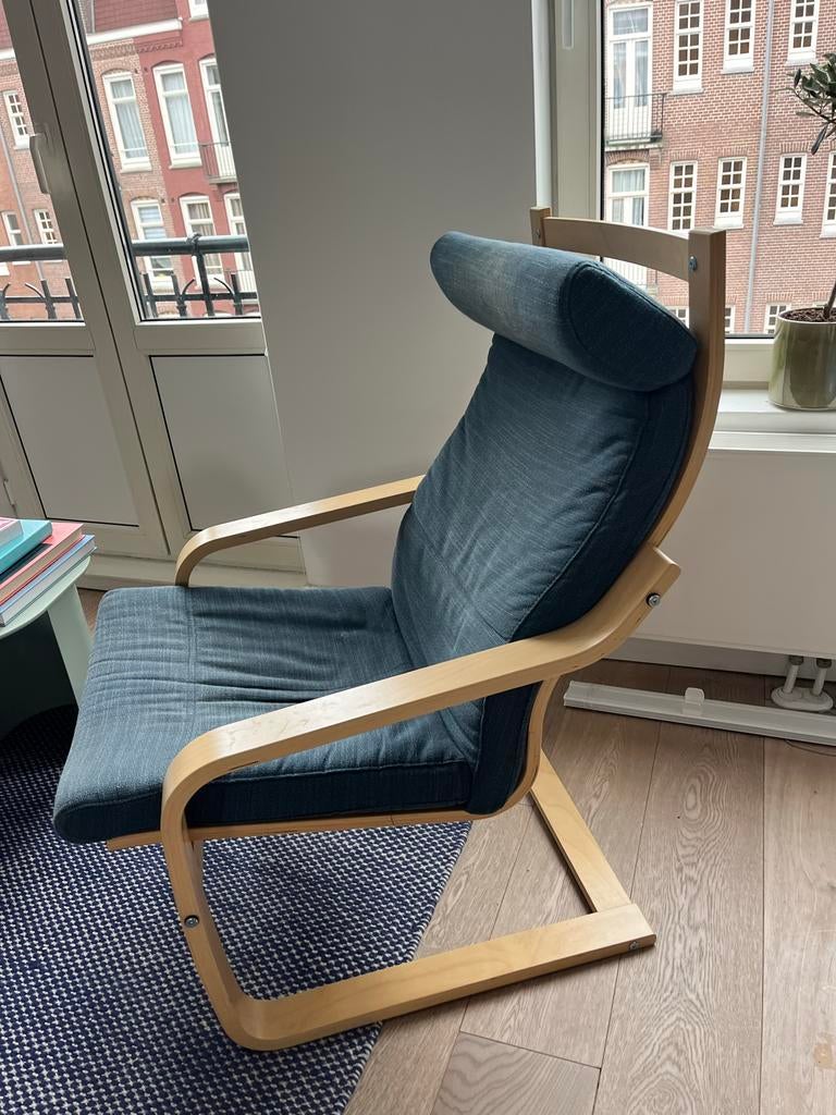 IKEA Poäng Fauteuil - Comfortabele en stijlvolle stoel, Ophalen, Gebruikt, 75 tot 100 cm, 50 tot 75 cm