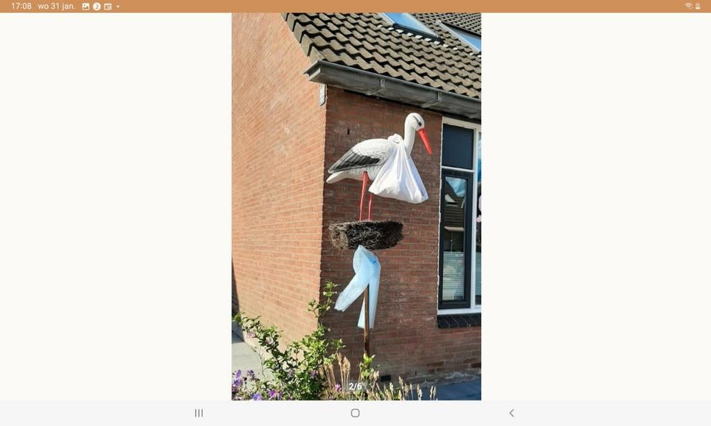 Geboorte ooievaar te huur, Ophalen, 1980 tot heden, Nieuw, Overige onderwerpen