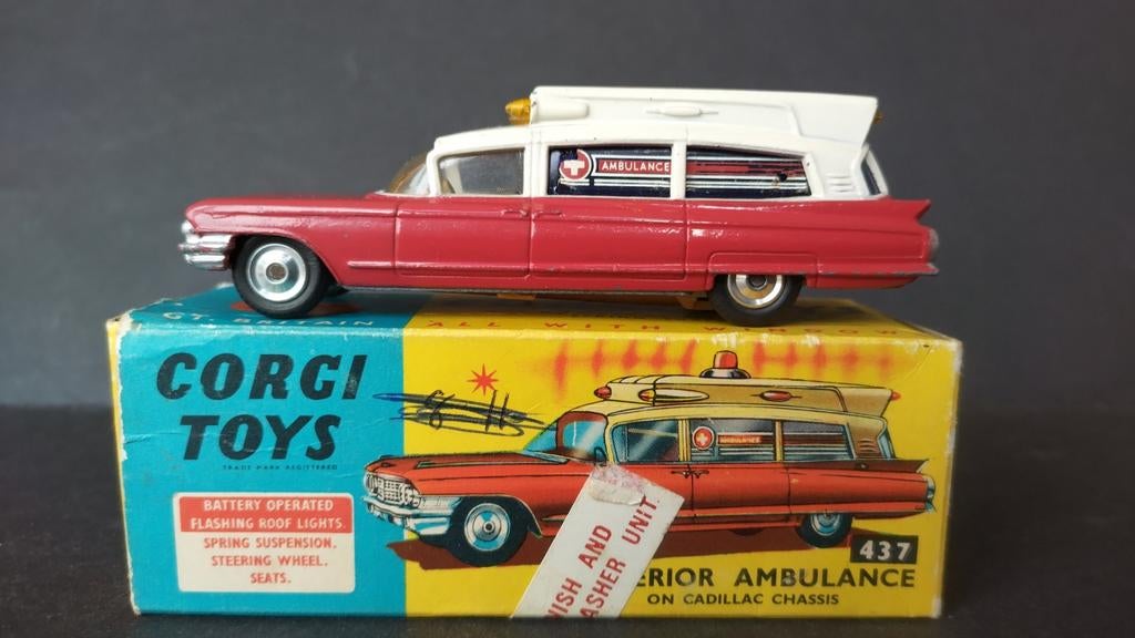 Cadillac Superior Ambulance Corgi Toys 437 Pol, Corgi Toys, Auto, ., Leicester uk