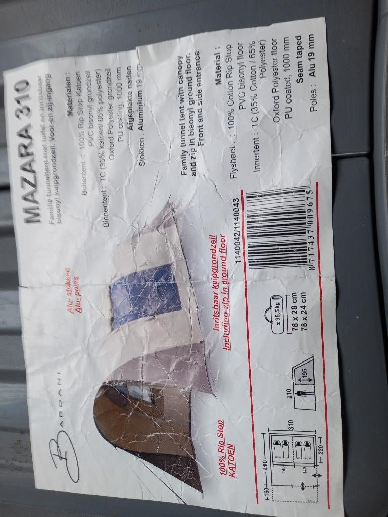 Bardani mazara 310, Ophalen, Gebruikt, Tot en met 4