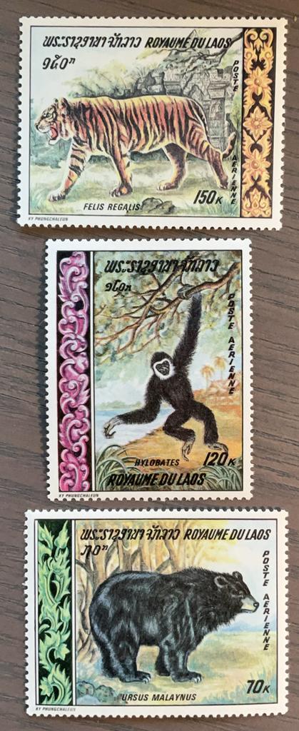 Laos - inheemse diersoorten, Ophalen of Verzenden, Postfris, Dier of Natuur