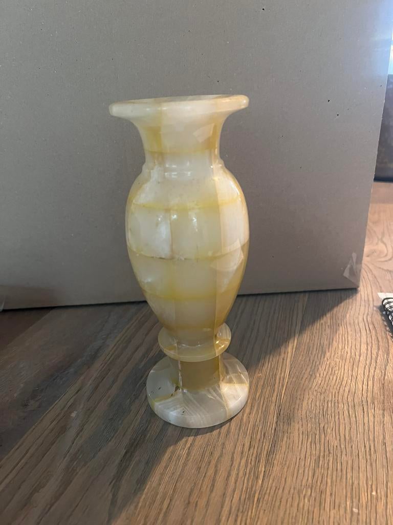 Vintage Onyx vaasje, Ophalen of Verzenden