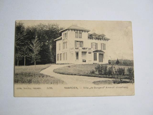 Ansichtkaarten Nederland, TC 3-87 Naarden, Villa "de Bongerd, Verzamelen, Ansichtkaarten | Nederland, Gelopen, Noord-Holland, Voor 1920