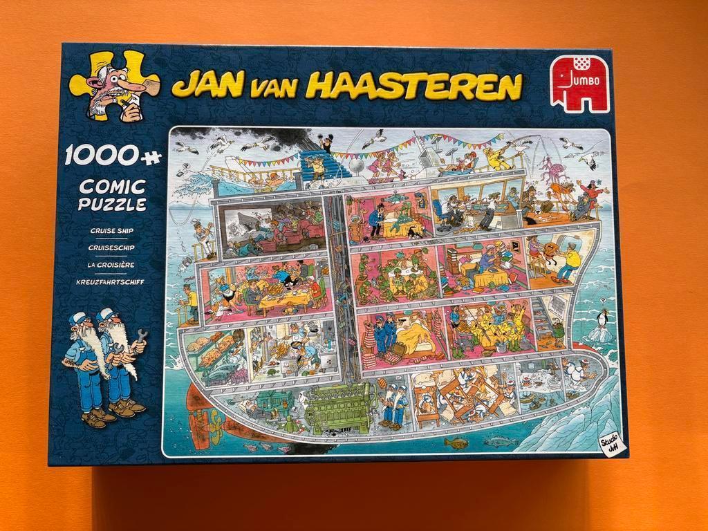 Jan van Haasteren Cruise Ship Puzzel 1000 stukjes, Ophalen of Verzenden, 500 t/m 1500 stukjes, Zo goed als nieuw, Legpuzzel
