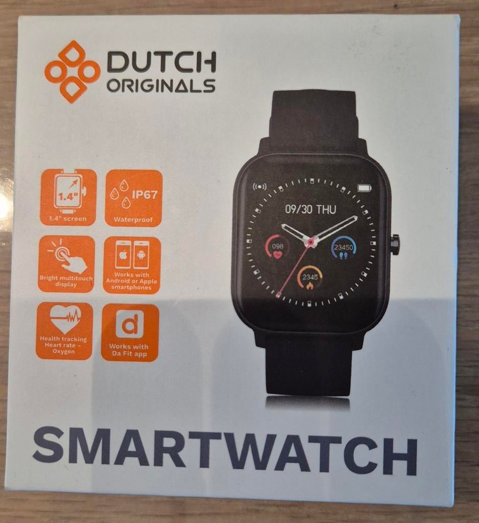 Smartwatch nieuw, Overige merken, Polshorloge, Nieuw, Kunststof