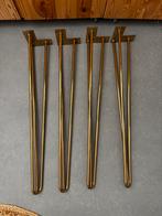 Tafelpoten goud hairpin, Ophalen, Tafelpoot, Minder dan 50 cm, 50 tot 100 cm