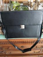 Thierry Mugler Leren Aktetas Zwart, Overige merken, Zwart, Ophalen of Verzenden, Zo goed als nieuw