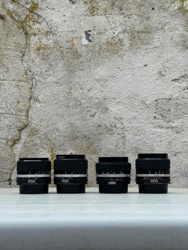 Nikon Nikkor AI-S lenzen: 24 f/2.8, 35 f/2, 50 f/1.4, 80 f/2, Audio, Tv en Foto, Fotografie | Lenzen en Objectieven, Gebruikt