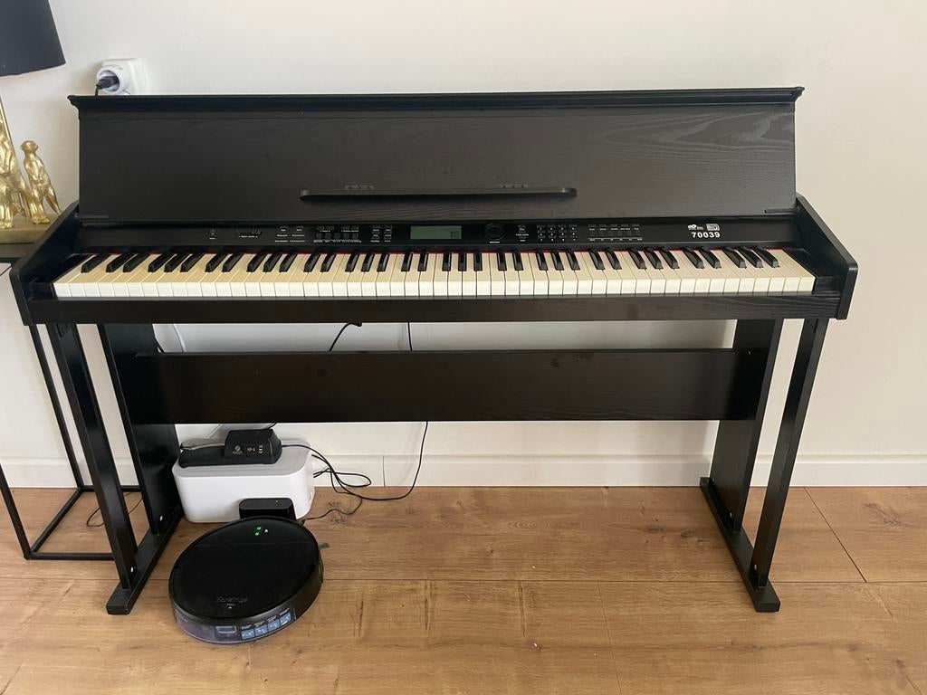 Piano, Muziek en Instrumenten, Piano's, Ophalen, Gebruikt, Zwart, Digitaal