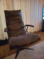 LerenTiberius draaifauteuil, antraciet/grijs l, Ophalen, Gebruikt, Modern, Industrieel, 75 tot 100 cm