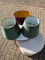 Diverse lampenkappen: groen en paars, Ophalen, Gebruikt, 25 tot 50 cm, Rond
