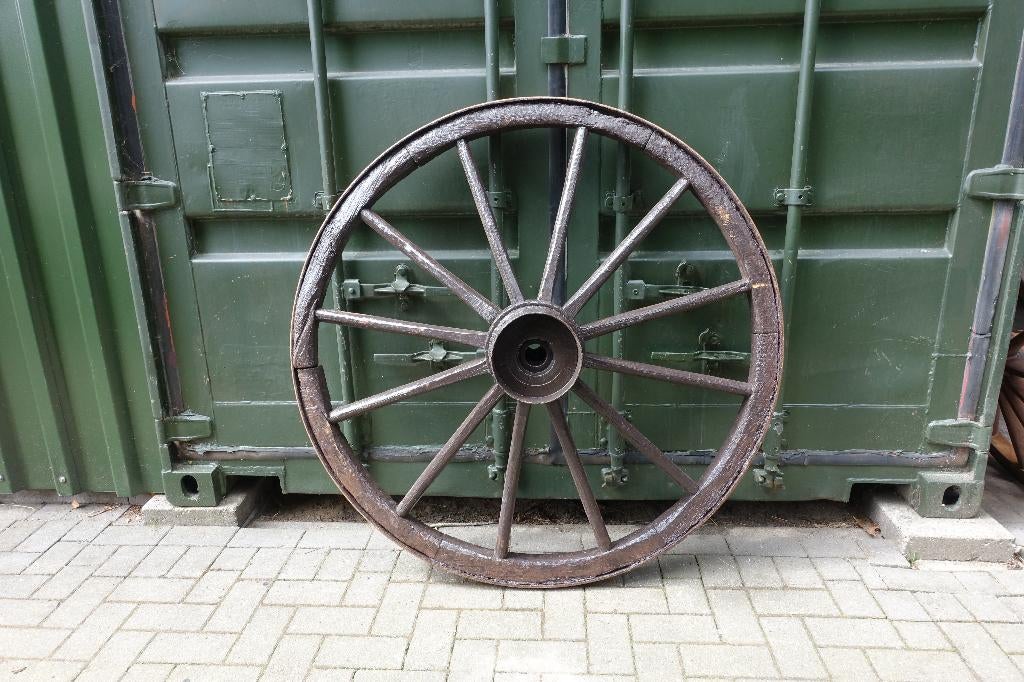 Wagenwiel, origineel houten wagenwiel, ø126 cm. KIJK NU!, Ophalen