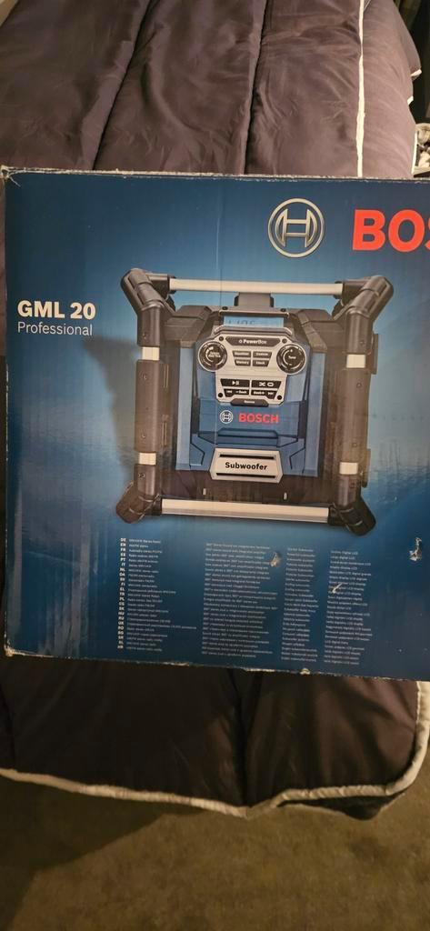 Bosch GML 20 Professional Bouwradio - Robuust en Krachtig, Audio, Tv en Foto, Radio's, Zo goed als nieuw, Bouwradio, Ophalen
