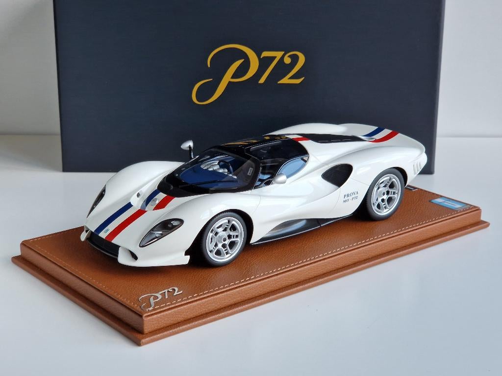 1:18 Peako Model De Tomaso P72 Le Mans White 04/200, Ophalen of Verzenden, Zo goed als nieuw, Auto, Overige merken