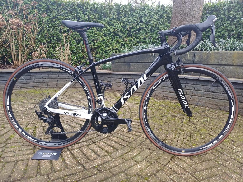 Isaac Vitron Racefiets, Fietsen en Brommers, Fietsen | Racefietsen, 28 inch, Gebruikt, Carbon, Minder dan 49 cm