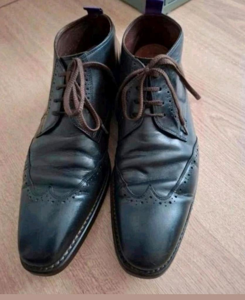 Heren schoenen Floris van Bommel – maat 42,5 – leer, Kleding | Heren, Schoenen, Blauw, Floris van Bommel, Ophalen of Verzenden