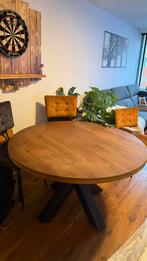 H&H Tafel rond 130cm Metalox 36444RWB met 6 stoel, Ophalen, Gebruikt, Rond, 100 tot 150 cm