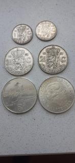 Zilveren munten Nederland ., Ophalen of Verzenden, Koningin Juliana