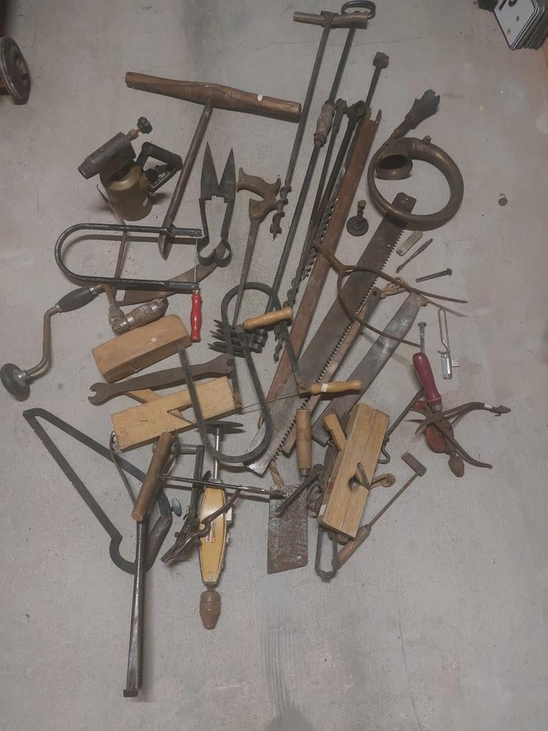 Grote partij vintage gereedschap, Ophalen of Verzenden