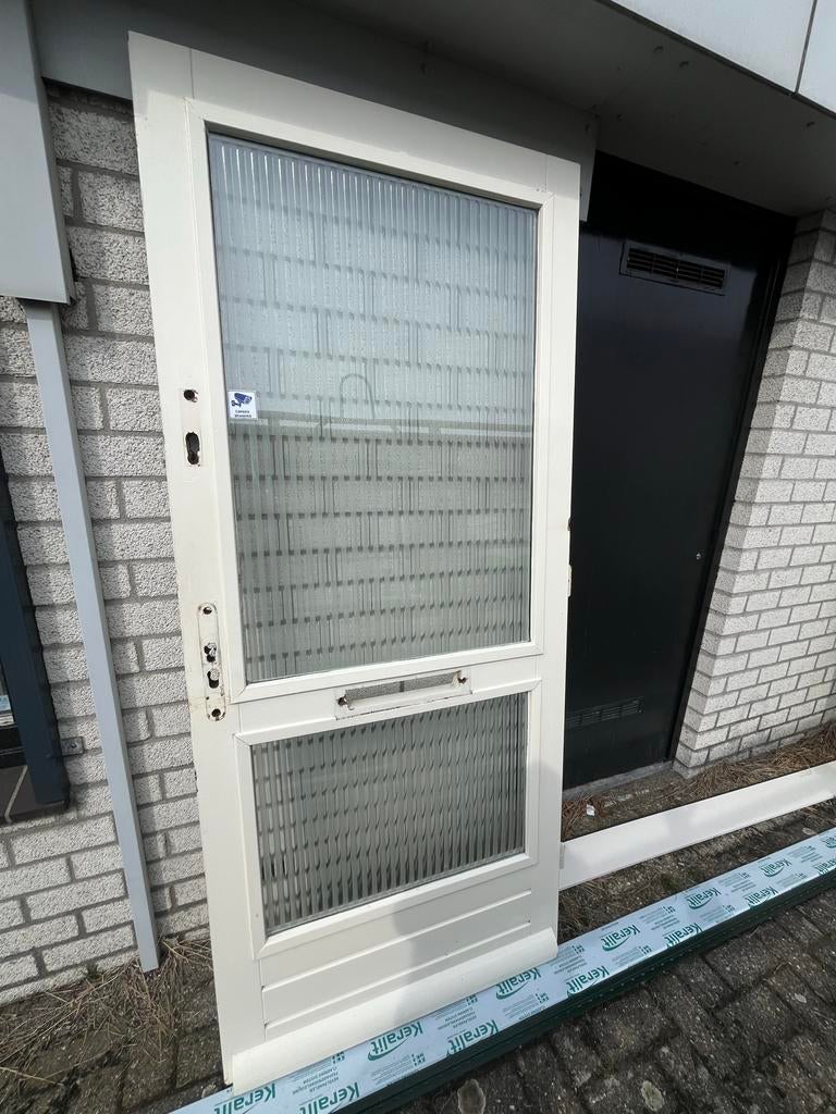 Gebruikte Voordeur 92,5x211,5 cm - Hard en Niet Verrot, Ophalen, Gebruikt, 80 tot 100 cm, Buitendeur