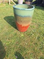 Mooie plantenpot met kleurverloop, Gebruikt, Aardewerk, 40 tot 70 cm, Ophalen
