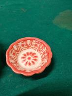 -	Schaaltjes roze met bloem, Ophalen of Verzenden