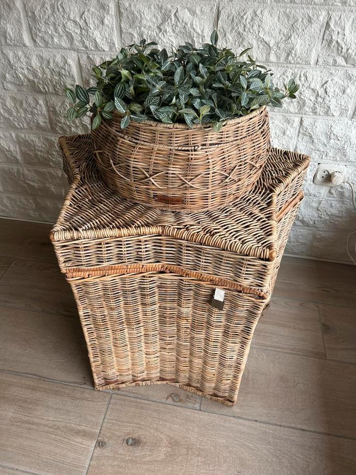 Riviera maison rattan opberg sterren mand !!, Huis en Inrichting, Woonaccessoires | Overige, Zo goed als nieuw, Ophalen