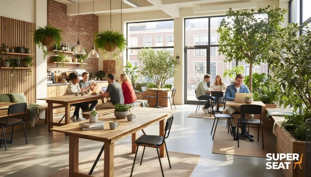 Vintage farm table, horeca klaptafels, boerentafel  88, Ophalen, Nieuw, 2 zitplaatsen