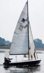 Open zeilboot polyester, 5m BEGO 500 met bb-motor, Ophalen, Gebruikt, Overige typen, 3 tot 6 meter