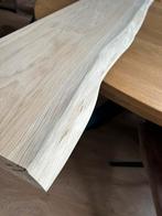 Massief eiken boomstam pank met dimbare LED strip, Ophalen, Nieuw