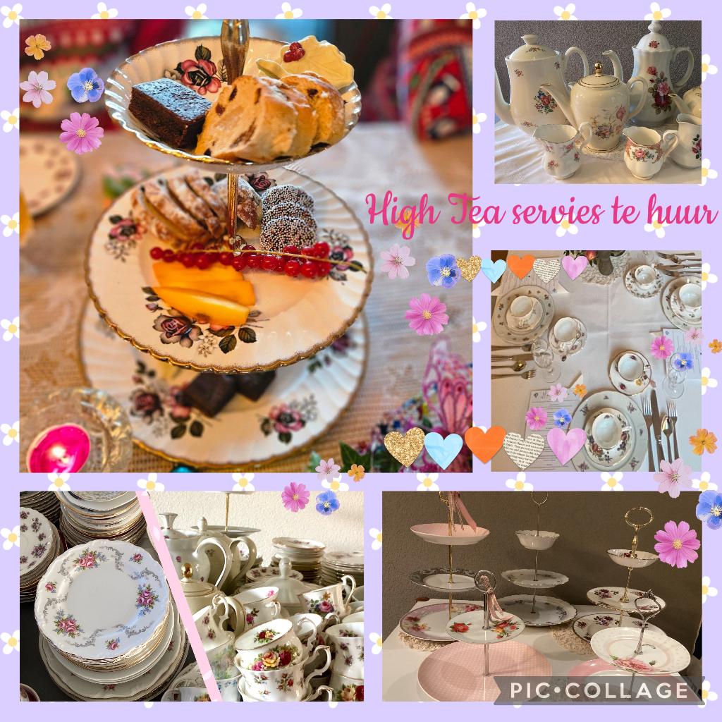 Vintage High Tea servies te huur, opbrengst voor Oekraïne, Ophalen, Zo goed als nieuw, Verjaardag