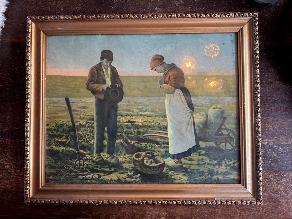 Antieke lijst barok vintage boeren, Ophalen of Verzenden