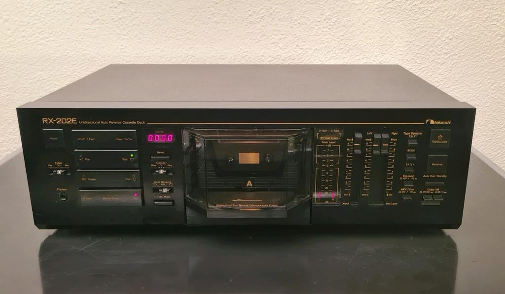 Nakamichi RX-202E Autoreverse Stereo Cassettedeck hifi, Audio, Tv en Foto, Cassettedecks, Ophalen, Enkel, Auto-reverse