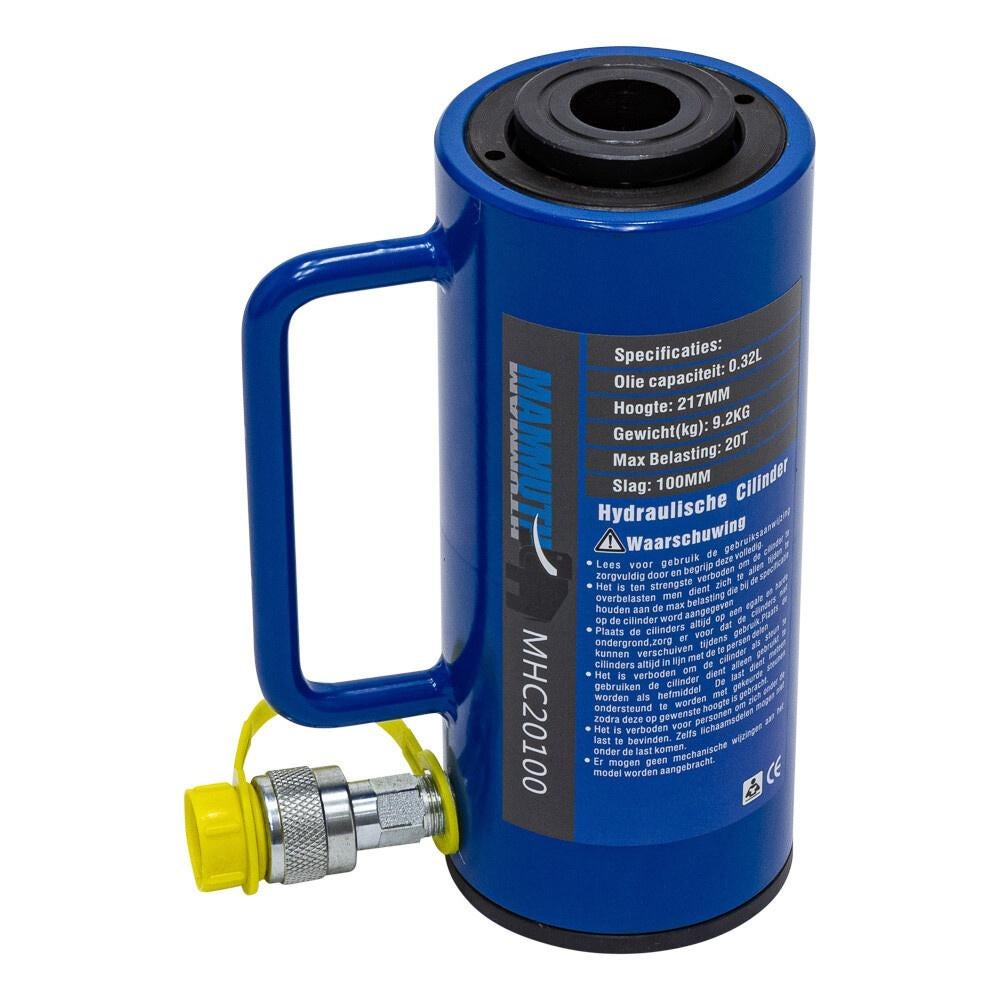 Holcilinder 20 ton slag 100mm, Verzenden