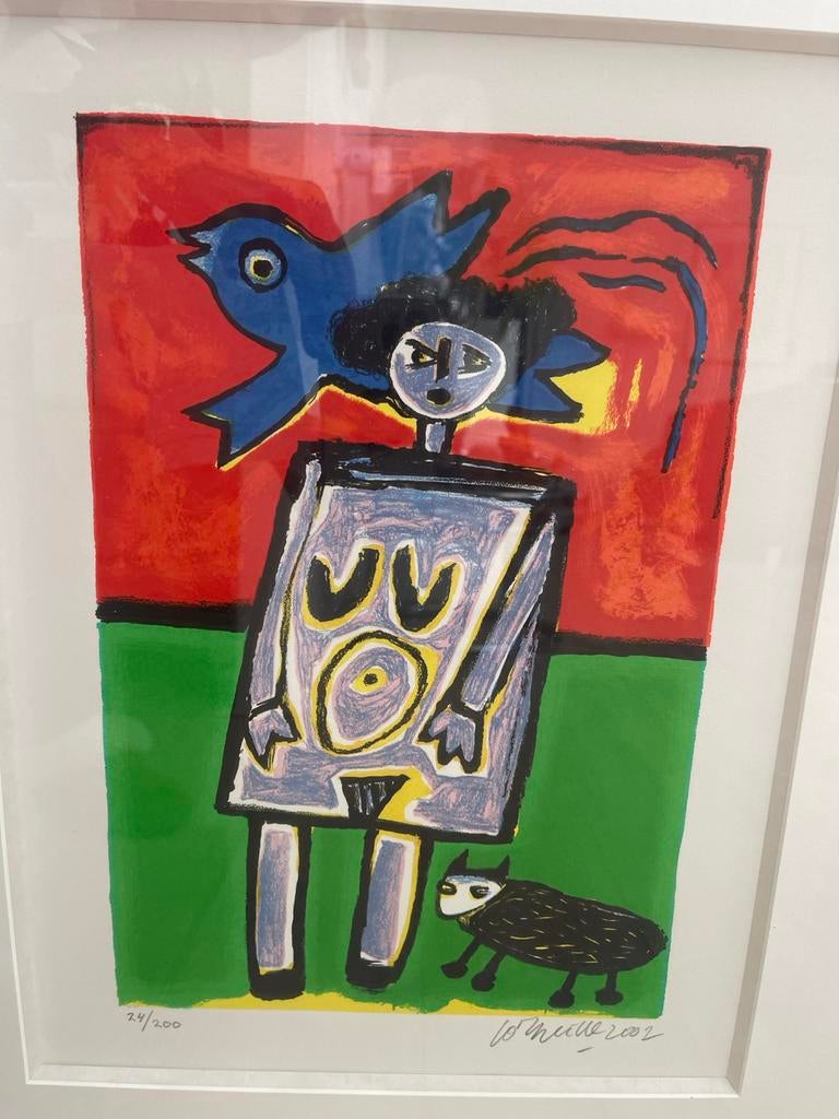 Corneille - Le Ciel Rouge (2002) - Gesigneerde Litho, Antiek en Kunst, Ophalen of Verzenden