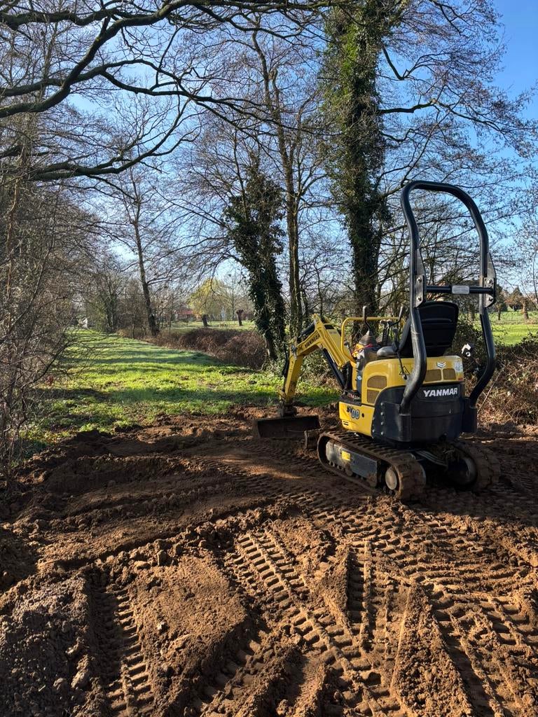 Minigraver minikraan graafmachine huren, Tuin en Terras, Ophalen