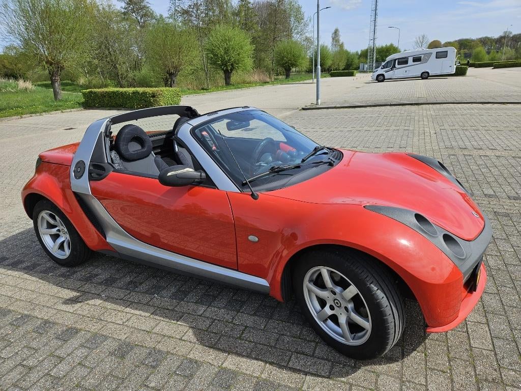 Smart Roadster 0.7 60KW AUT 2005 Grijs, Auto's, Smart, Automaat, Achterwielaandrijving, Zwart, Roadster