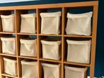 Hulshoff vakkenkast, 16 vakken, kleur licht eiken., Ophalen, Met plank(en), Gebruikt, 150 tot 200 cm